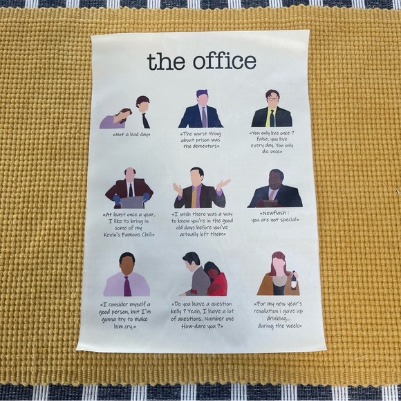 The Office Famous Cast Quotes Canvas Art Print Dunder Mifflin Employees Gift - Picture 6 of 10